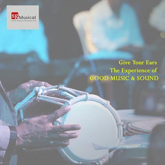 Professional Grade Screw Fitted Dholak - Black | Dholak For Festival, Wedding, Satsang - Very Easy To Tune | Perfectly Symmetric Round Dholak Nickel Plated Bolts & Nuts