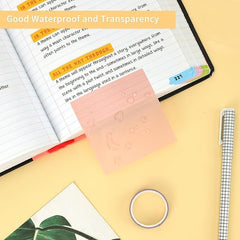 250 Sheets Transparent Sticky Notes, 3 X 3 Inch, 5 Pads | Sticky Notes For Office, School, College