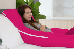 Premium Multipurpose Microfiber Pregnancy Pillow For Pregnant Women - Hot Pink | 100% Cotton, Zippered Cover, Lightweight, Removable Cover, Full Body Pillow, Soft Pillow - Pack Of 1
