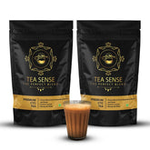 Tea Sense Premium CTC Tea - Pack Of 2 X 200gm, 7.05 Ounce Each | Assam Chai With Darjeeling Whole Leaves - Rich Flavor & Strong Chai Patti, High Caffeine | The Perfect Blend Loose Leaves