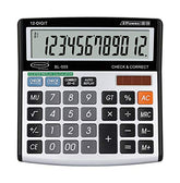 Bambalio Bl-555 Electronic Calculator With 12 Digits-large LC Display & Metallic Panel 3 Years Warranty & Solar Panel & 3 Years Battery Life