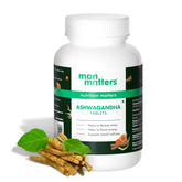 Man Matters Ashwagandha Tablets 500mg Improves Strength, Energy, & Overall Wellbeing Rejuvenates Mind & Body | 60 Tablets 100gm 0.2lbs