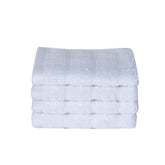Maspar 100% Cotton Casper Face Towel 700 Gsm (White) - 4 Pcs