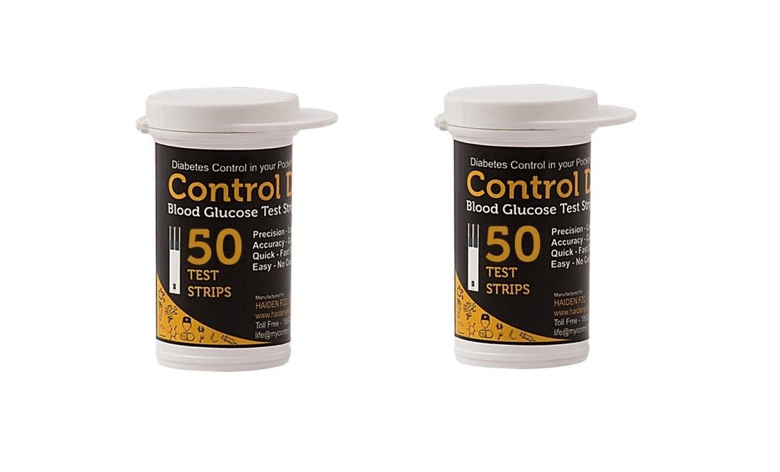 Control D Test Strips, 100 Count (Black) For control d Glucometer Control D Test Strips, 100 Count (Black) For control d Glucometer