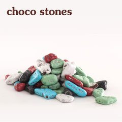 Paansmith Choco Stones 240gm, | Chocolate Rock Stone Candy | Jar Pack