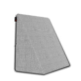 Wedge Pillow Memory Foam For Pain Relief, Grey - 18 L X 17.5 W X 11 H Inch | Wedge Cushion, For Back Support, Acid Reflux, Snoring, Gerd, Leg Elevation, Pregnancy | Removable Velvet Cover