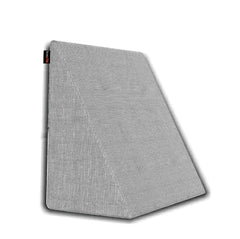 Wedge Pillow Memory Foam For Pain Relief, Grey - 18 L X 17.5 W X 11 H Inch | Wedge Cushion, For Back Support, Acid Reflux, Snoring, Gerd, Leg Elevation, Pregnancy | Removable Velvet Cover