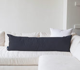 Soft Microfiber Hug Pillow For Sleeping, Full Body Cuddle Pillow, Dark Grey - 18 X 54 Inch | Long Pillow For Bed, Pregnancy Pillow For Sleeping, Large Pillow, Neck Support, Multipurpose Use