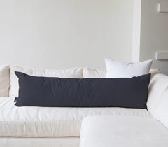Soft Microfiber Hug Pillow For Sleeping, Full Body Cuddle Pillow, Dark Grey - 18 X 54 Inch | Long Pillow For Bed, Pregnancy Pillow For Sleeping, Large Pillow, Neck Support, Multipurpose Use
