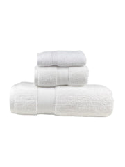 Senses By Riba Cotton Towel Bath, Hand & Wash 930 Gsm | Super Soft, Absorbent, Lightweight, Antimicrobial, Low Linting | Pack Of 3 (Ivory)