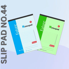 Slip Pad No.44 Ruled With 40 Sheet 80 Pages,Compact & Portable Design, Easy To Carry, Pack Of 10