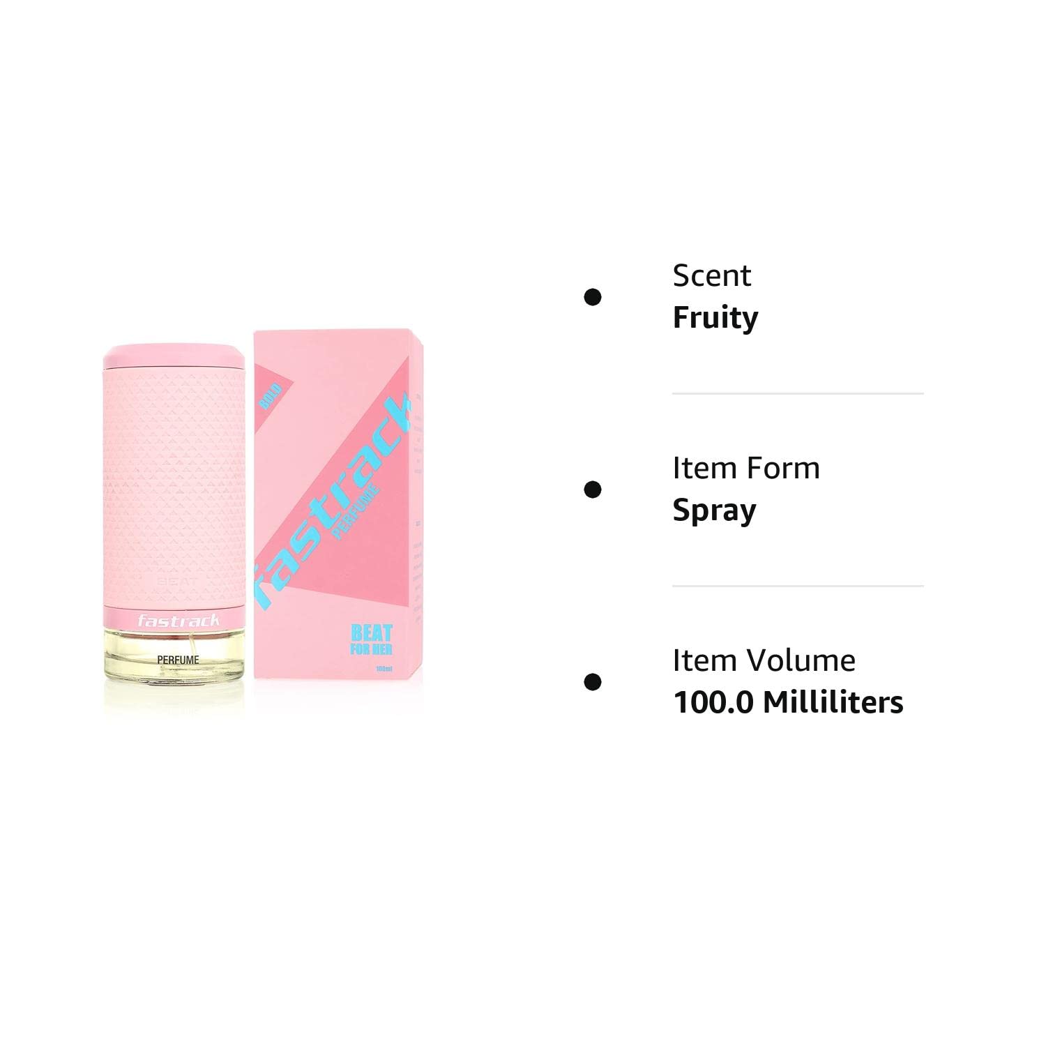 Fastrack Bold Beat For Her Perfume 100ml 3.4 Fl.oz. Women Fragrance | Long Lasting Fastrack Bold Beat For Her Perfume 100ml 3.4 Fl.oz. Women Fragrance | Long Lasting
