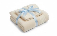 OpalBridge Exim Luxury 100% Cotton Terry Bath & Hand Towel 700 Gsm | 100% Soft & Absorbent Cotton Towel (Cream)