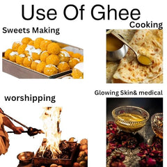 Premium A2 Desi Cow Ghee By Shree Kalpadruma | Pure Cow Ghee For Better Digestion & Immunity Good For Sweets | 3 Litre (1 Litr * 3) 101.4 | Jar Pack