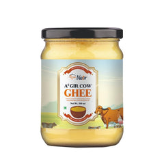 100% Natural A2 Gir Cow Ghee By Netar | Rich In Vitamins A & E Healthy Desi Ghee For Laddus | (500ml) 16.9 Ounce | Jar Pack