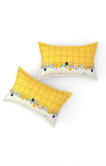 Printed King Size Double Bed Bedsheet With 2 Pillow Cover | 72 X 78 Inches, Yellow | All Around Elastic Fitted Bedsheet | Softness & Comfortable Rest In Any Season