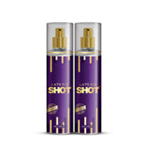 Layer'r Shot Combo Of 2 Dynamic Fragrant Body Spray For Men | Long Lasting Fragrance 135ml 4.56 Fl.oz. Each