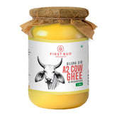 100% Natural Bilona Gir A2 Desi Ghee By First Bud Organics | Good Source Of Vitamin & Minerals Healthy Pure Desi Ghee Perfect For Glowing Skin | (1 Litr) 33.8 Ounce | Jar Pack