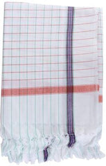 Ayus Handloom Cotton Checks Pattern Bath Towels 980 Gsm (Extra Large Size) - Pack Of 4