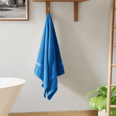 Welspun Alpha Cotton Bath Towel 450 Gsm | Soft & Absorbent Dobby Bath Towel (Turquoise)