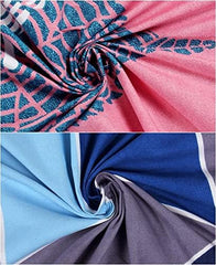 Combo Pack Of 2 Single Bedsheets With 2 Pillow Covers | 60 X 90 Inches, Pink & Blue - Super Soft Premium Brushed Glace Cotton Bedsheet