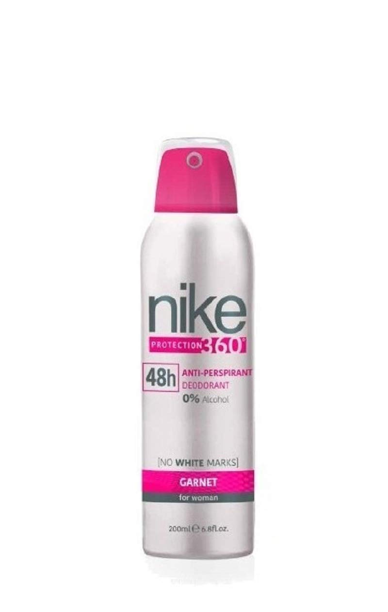 Nike Protection 360 Anti Perspirant Garnet Women Deodorant Spray 200ml 6.7 Fl.oz. | 48hour Long Lasting Fragrance Nike Protection 360 Anti Perspirant Garnet Women Deodorant Spray 200ml 6.7 Fl.oz. | 48hour Long Lasting Fragrance