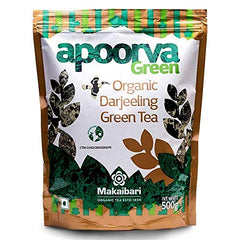 Makaibari Apoorva Organic Darjeeling Whole Long Leaf Green Tea - 500gm, 17.6 Ounce | Darjeeling Loose Leaf Green Tea - USDA Organic Certified Tea | Low Caffeine - Antioxidants, Immunity Booster
