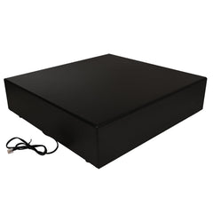 Cash Drawer For Shop Counter Point Of Sale Billing System Electronic & Manual Key Lock, Office Mall Stainless Steel Material Cash Box 5 Note 8 Coin Cash Currency, Colour - Black