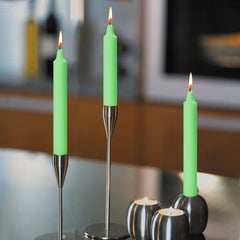 GREEN ESPECIALLY MEANT HEALING STICK CANDLES | RITUAL CANDLES PACK OF 28