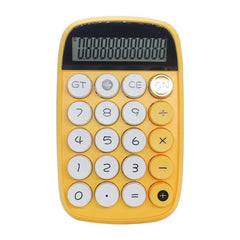 Onprix 10-digit Scientific Mechanical Calculator Large LCD Display Office Calculators Cute Calculator Desktop Financial Office Calculator (14.8 X 9.2 Cm) (Yellow)