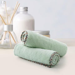 Spread Spain Microfiber Hand Towel 360 Gsm | Hand Towel For Gym & Workout Towels | Super Soft & Highly Absorbent | Set of 2 (Olive)