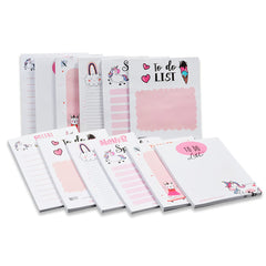 Collections To Do List Notepad, Tear-Off Pad, Memo Pad For Shopping Lists (Blush Pink) Pack Of 12