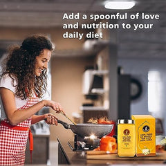 Premium A2 Bilona Gir Cow Desi Ghee By Gir Amritphal | Good Source Of Healthy Desi Cow Ghee For Laddus & Sweets | 4Litre (1 Litr * 4) 135.2 Ounce | Container Jar