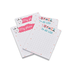 Daily Planner With 50 Undated Tear-Off Sheets Each, To Do List Notepad, Set Of 4