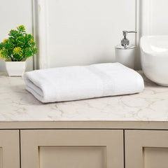 Dioris 100% Cotton Super Soft Bath Towel 600 Gsm | Ideal For Home, Gym & Spa Towel (White)