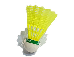 Sports Gear SG7360 Nylon Badminton Shuttlecock , Fast Recovery & Stable Trajectory | Green , Pack Of 6