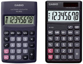 Casio SX-300-W Portable Calculator & Casio HL-815L Portable Calculator | Pocket Size Calculator - Solar Cell Powers Calculations