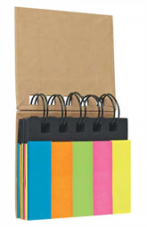 Self-Sticky Notepad, Fluorescent Color Sticky Notes With Spiral Binding Portable Page | Pack Of 1