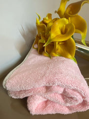 Xolena Microfiber Bath Towel 500m Gsm | Quick-Dry & Highly Absorbent Ideal For Gym, Beach, Spa, Travel Towel (Pink)