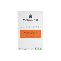 Makaibari Spring Time Bloom First Flush Black Tea - 50gm, 1.7 Ounce, 25 Tea Bags | Darjeeling Loose Leaf Black Tea - USDA Organic Certified Tea | Medium Caffeine - Tea Treasures