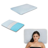 Ultra Slim Pillow, Memory Foam Pillow For Sleeping, Size - 25.5 X 16.5 X 1 Inch | Ultra Thin Pillow For Neck Pain Relief - Thin Cervical Pillow For Neck Support - Orthopedic Pillow