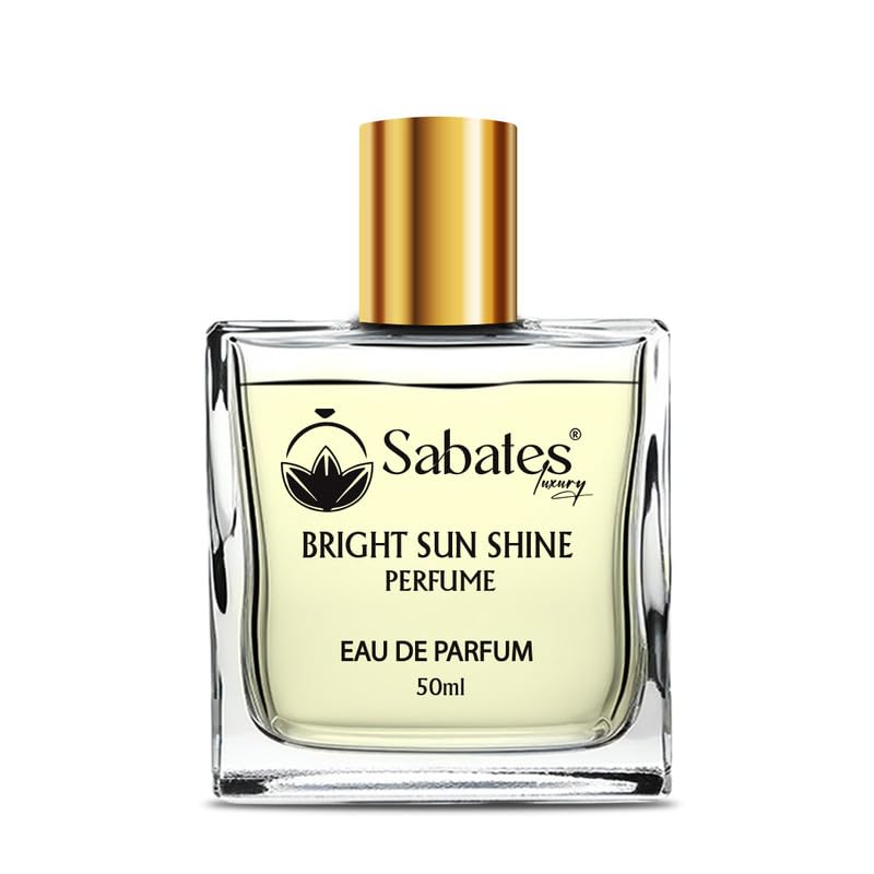 Sabates Bright Sunshine Eau De Parfum 50ml 1.6 Fl.oz. | Long Lasting Unisex Fragrance | Perfect Gifting Option For Your Loved Ones Sabates Bright Sunshine Eau De Parfum 50ml 1.6 Fl.oz. | Long Lasting Unisex Fragrance | Perfect Gifting Option For Your Loved Ones