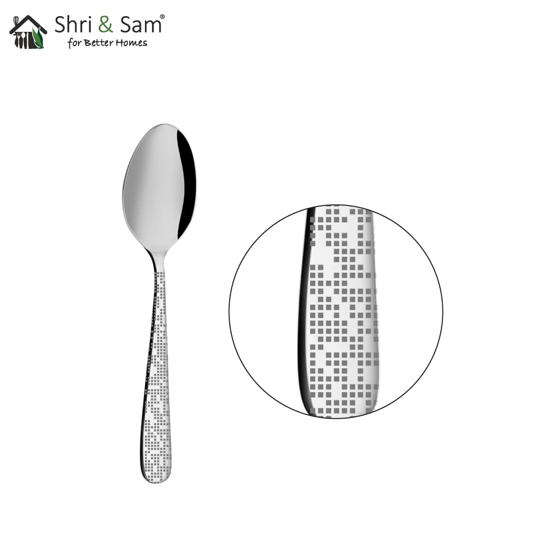 Stainless Steel Monika With Laser Tea Spoon Set Of 6 Pieces, Silver | Easy To Clean & Dishwasher Safe Stainless Steel Monika With Laser Tea Spoon Set Of 6 Pieces, Silver | Easy To Clean & Dishwasher Safe