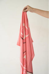 Madake Bamboo Ultra Soft Printed Thin Turkish Towel 454 Gsm | Quick Dry, Super Absorbent | Extra Large Bath Towel For Men & Women (Pink Lemon)