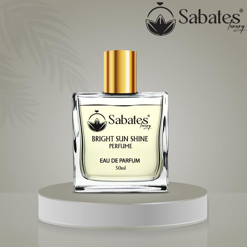 Sabates Bright Sunshine Eau De Parfum 50ml 1.6 Fl.oz. | Long Lasting Unisex Fragrance | Perfect Gifting Option For Your Loved Ones Sabates Bright Sunshine Eau De Parfum 50ml 1.6 Fl.oz. | Long Lasting Unisex Fragrance | Perfect Gifting Option For Your Loved Ones