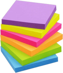Sticky Notes, Self-Stick Note Pads, 1 Pads, 100 Sheets Pad, Multicolor - 3 X 3 Inch, Pack 3