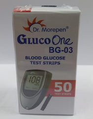 Dr. Morepen GlucoOne BG-03 Blood Glucose Test Strips - 50 Strips