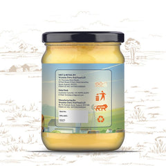 100% Natural A2 Gir Cow Ghee By Netar | Rich In Vitamins A & E Healthy Desi Ghee For Laddus | (500ml) 16.9 Ounce | Jar Pack