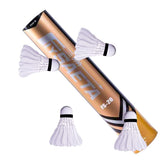 UDKI FS - 20 Feather Shuttlecock Speed 78 , Extended Durability | White , Pack Of 12