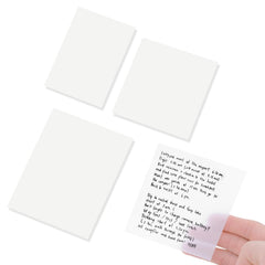 Sticky Notes Transparent Pad | 50 Sheets Clear Waterproof Transparent Sticky Notes